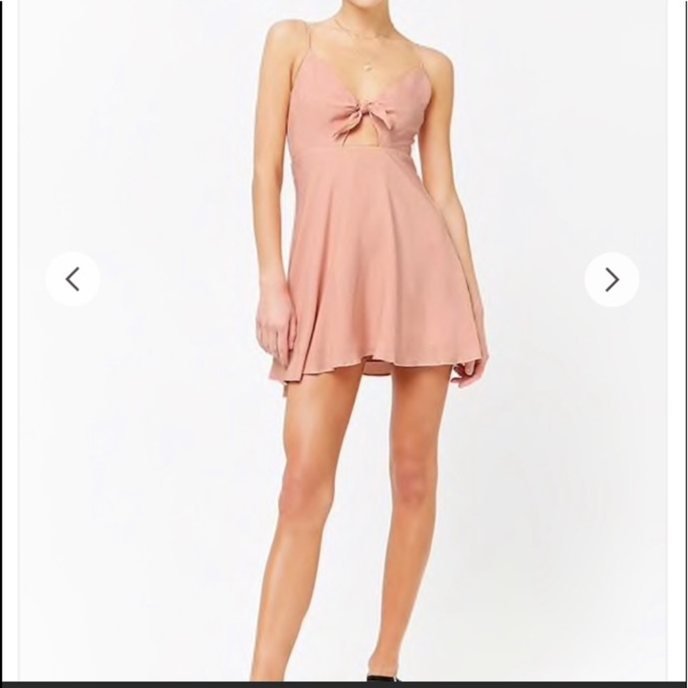 Millennial pink baby doll dress